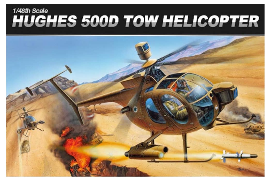Academy Hughes 500D TOW Helicopter Plastic Model 12250 1/48
Academy Hughes 500D TOW Helicopter Plastic Model 12250 1/48