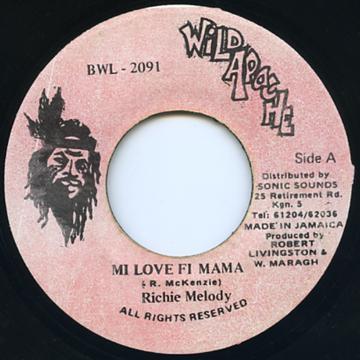 7inch Record RICHIE MELODY - Mi Love Fi Mama BWL2091 Wild Apache Jamaica Reggae, Ska & Dub Used
7inch Record RICHIE MELODY - Mi Love Fi Mama BWL2091 Wild Apache Jamaica Reggae, Ska & Dub Used