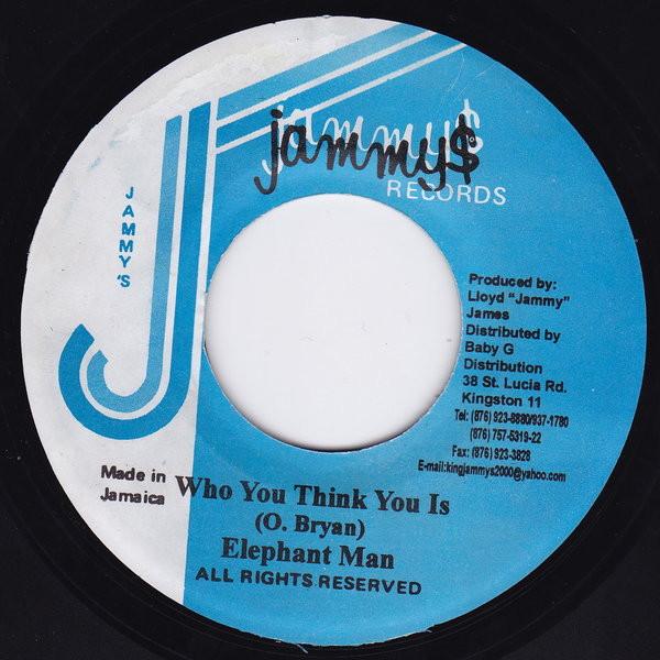 7inch Record ELEPHANT MAN - Who You Think You Is NONE Jammy s Records 2003 Jamaica Reggae, Ska & Dub Used
7inch Record ELEPHANT MAN - Who You Think You Is NONE Jammy s Records 2003 Jamaica Reggae, Ska & Dub Used