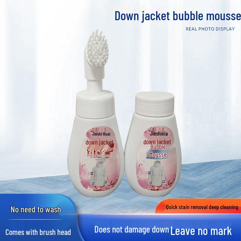 Down Jacket Bubble Mousse: Water-Free Fluffy Cleaner for Clothing, Oil, and Yellowing Removal.
Down Jacket Bubble Mousse: Water-Free Fluffy Cleaner for Clothing, Oil, and Yellowing Removal.