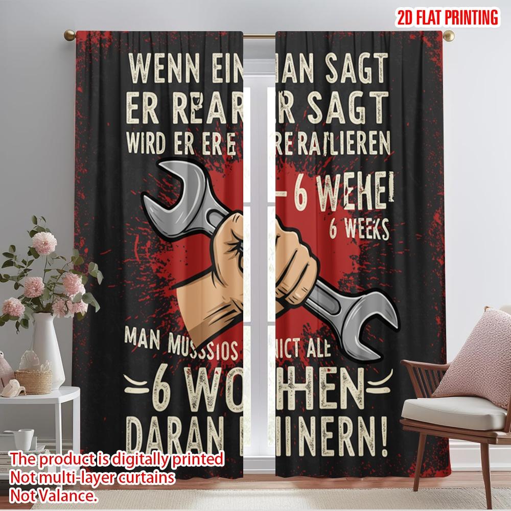 2pcs 2D flat printing Curtains Man Fixes Things Mechanic Reminder Polyester Fabric Without Electricity Festive Wall Decor for 52.50×116.00 CM 2pcs
2pcs 2D flat printing Curtains Man Fixes Things Mechanic Reminder Polyester Fabric Without Electricity Festive Wall Decor for 52.50×116.00 CM 2pcs