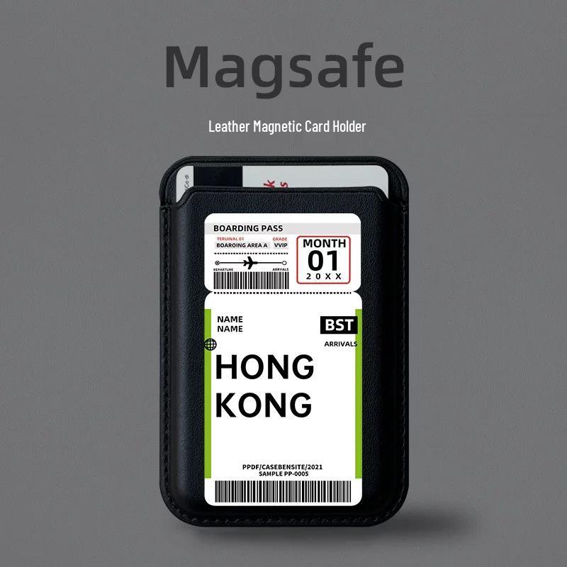 Creative Leather MagSafe Card Holder for Apple Phones Single Card Package
Creative Leather MagSafe Card Holder for Apple Phones Single Card Package