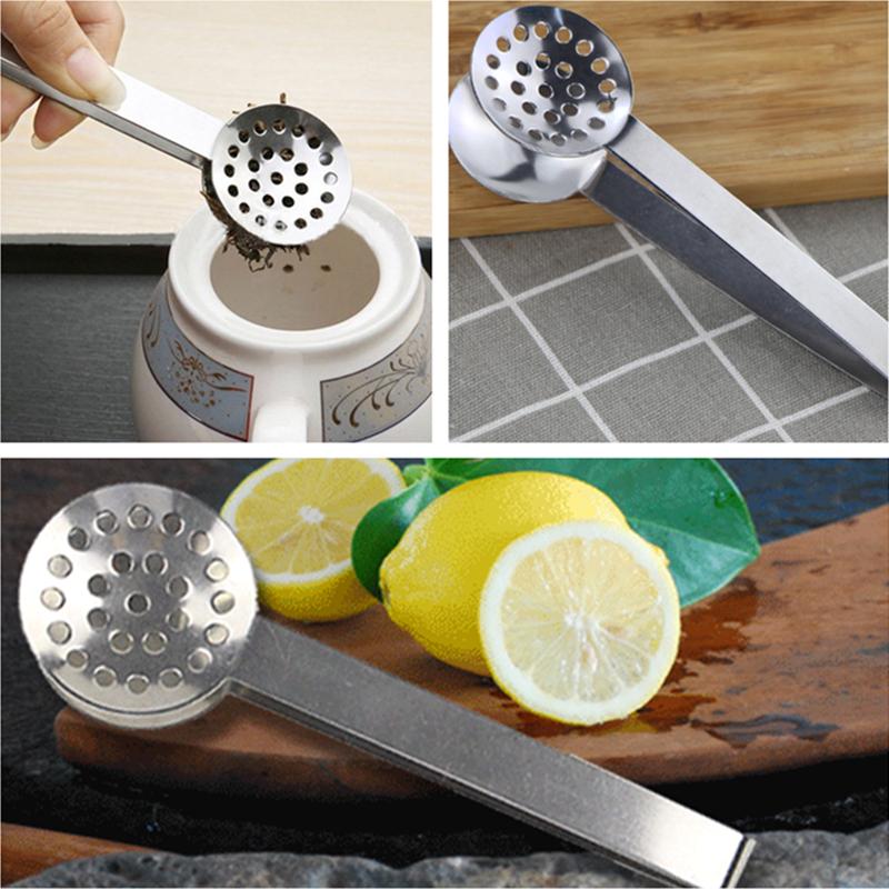 Creative Tea Clip Stainless Steel Round Tea Bag Tongs Kitchen Tool Tea Bag Squeezer Holder Grip Thick Lemon Slicer Clip
Creative Tea Clip Stainless Steel Round Tea Bag Tongs Kitchen Tool Tea Bag Squeezer Holder Grip Thick Lemon Slicer Clip