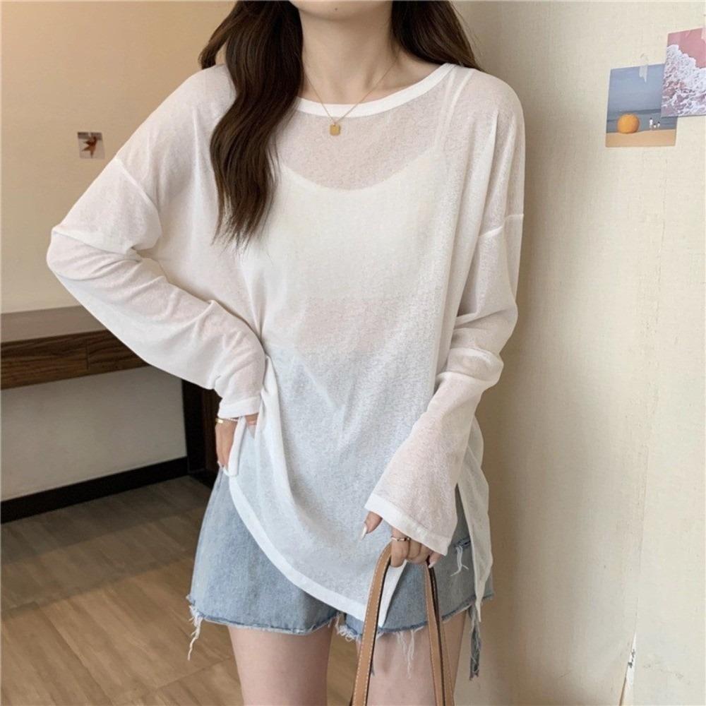 Pure Color Sunscreen T-shirt Thin Air Conditioning Cover Breathable Beach Cover Summer белый
Pure Color Sunscreen T-shirt Thin Air Conditioning Cover Breathable Beach Cover Summer белый
