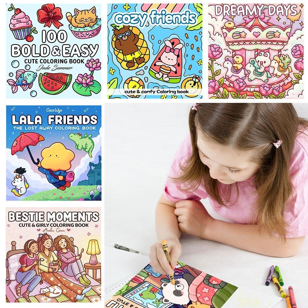 Stress Relief Coloring Book Cartoon Doodles Book Montessori Drawing Toy for Adults And Teens 05
Stress Relief Coloring Book Cartoon Doodles Book Montessori Drawing Toy for Adults And Teens 05