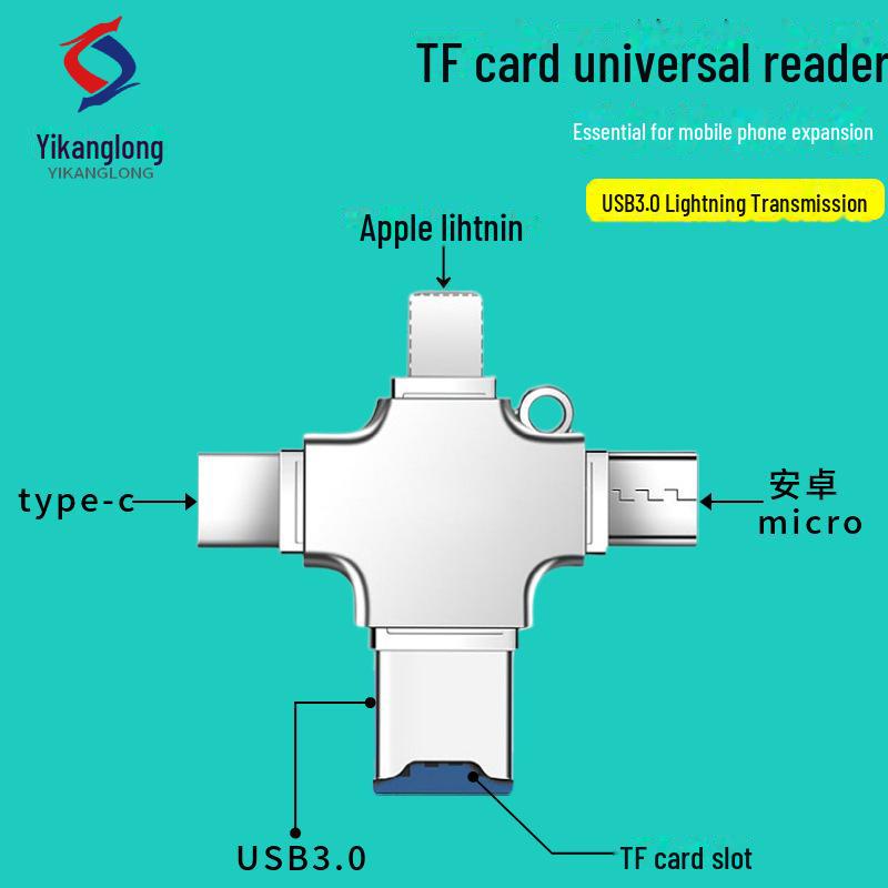 USB 3.0 TF Card Reader Converter for Apple, Huawei, Android Phones, iPad, Laptops
USB 3.0 TF Card Reader Converter for Apple, Huawei, Android Phones, iPad, Laptops