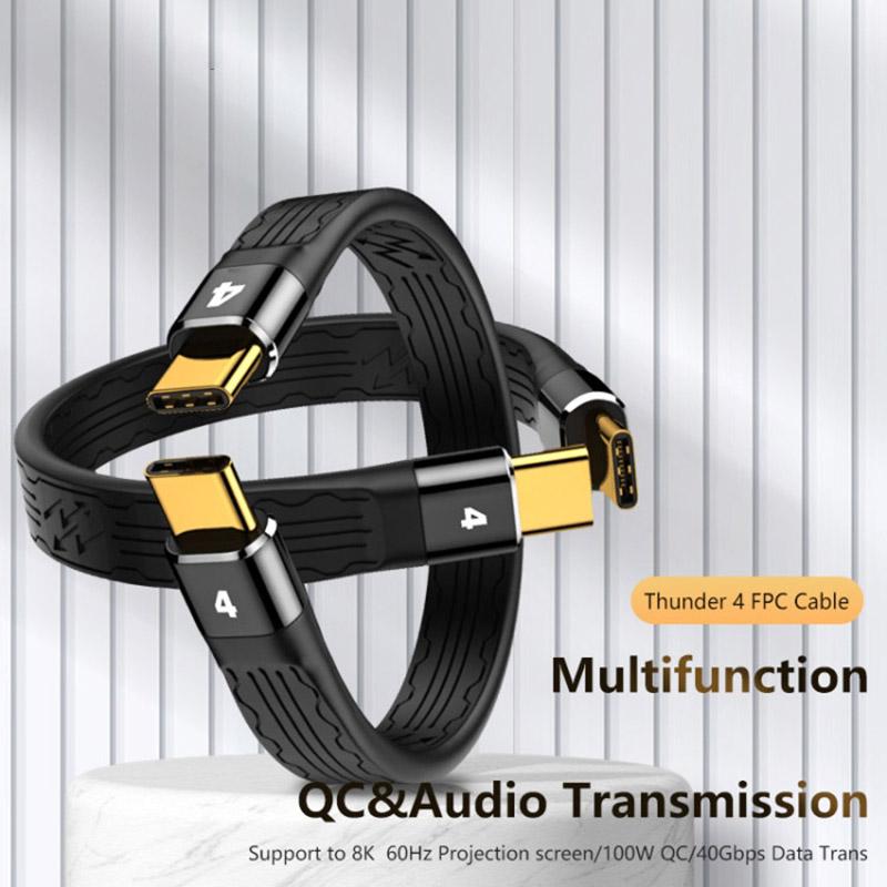22cm Thunderbolt 4 Type-C Male to Male Cable PD 100W FPC Flexible Charging Data Cable As Shown A
22cm Thunderbolt 4 Type-C Male to Male Cable PD 100W FPC Flexible Charging Data Cable As Shown A