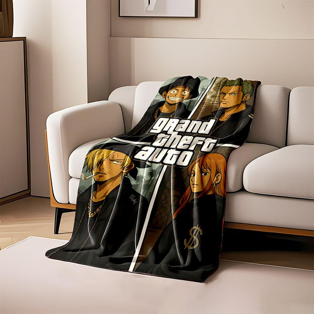 Illustrated characters in urban outfits surrounding Grand Theft Auto text. for all seasons blanket lunch break throw gift 80cm x 120cm
Illustrated characters in urban outfits surrounding Grand Theft Auto text. for all seasons blanket lunch break throw gift 80cm x 120cm