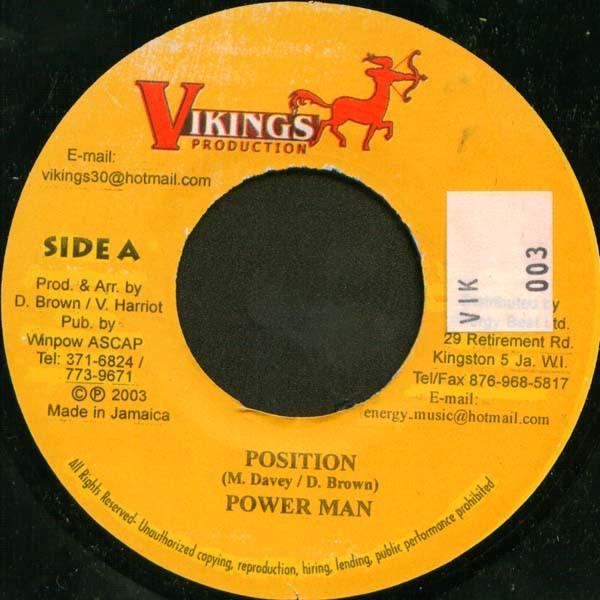 7inch Record POWERMAN - Position NONE Vikings Product 2003 Jamaica Reggae, Ska & Dub Used
7inch Record POWERMAN - Position NONE Vikings Product 2003 Jamaica Reggae, Ska & Dub Used