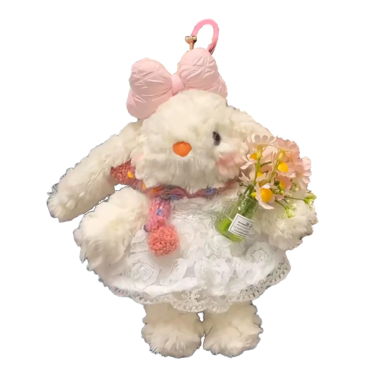Cute Cartoon Rabbit Plush Toy Bag Charm with Scarf and Flower Plush Texture Hanging Pendant Suitable for Kids and Teens 1
Cute Cartoon Rabbit Plush Toy Bag Charm with Scarf and Flower Plush Texture Hanging Pendant Suitable for Kids and Teens 1