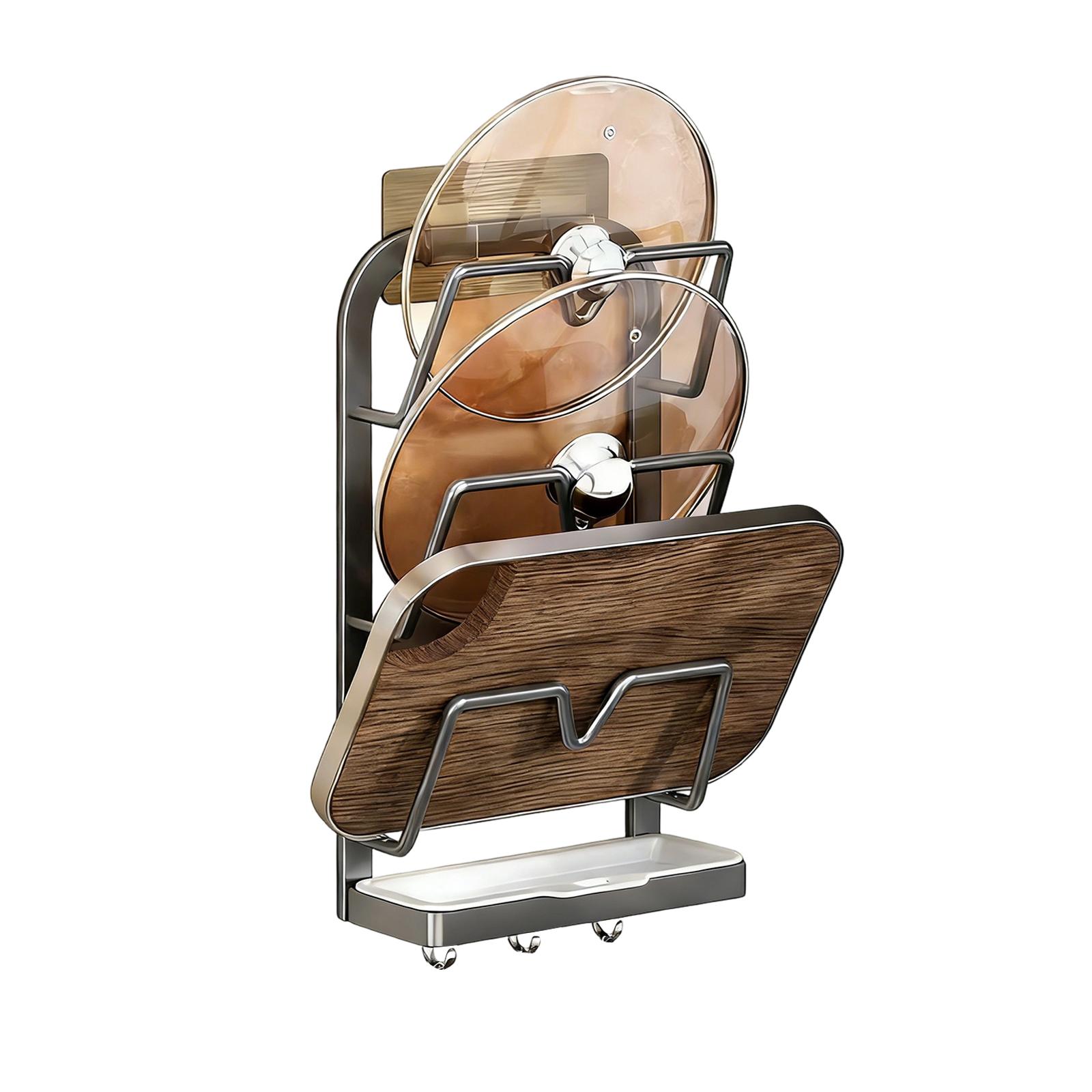 Kitchen Pot Lid Organizer, Stainless Steel Pot Lid Rack, Multi-functional Pot Lid Organizer With Detachable Drip Tray, Space Saving One Size
Kitchen Pot Lid Organizer, Stainless Steel Pot Lid Rack, Multi-functional Pot Lid Organizer With Detachable Drip Tray, Space Saving One Size