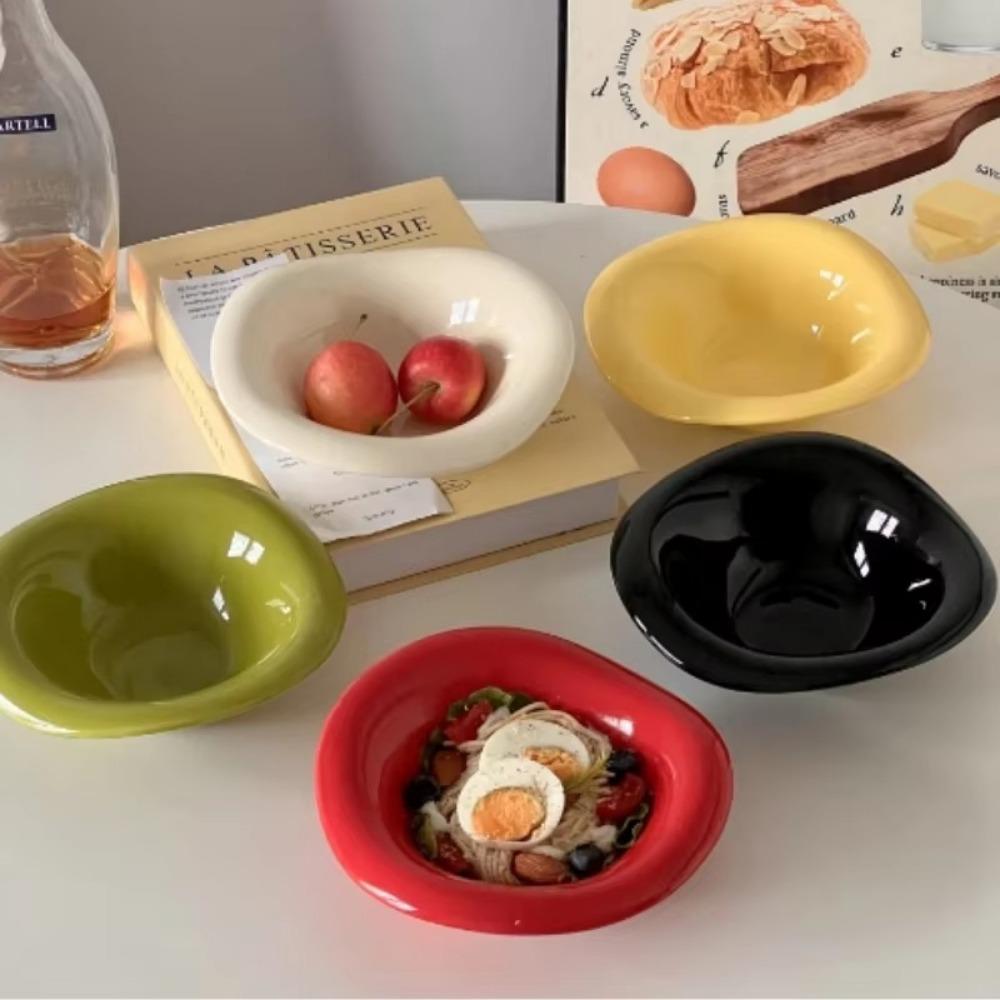 Solid Color Dessert Bowl Irregular Fruit Bowl Creative Wavy Salad Bowl Afternoon Tea бежевий
Solid Color Dessert Bowl Irregular Fruit Bowl Creative Wavy Salad Bowl Afternoon Tea бежевий