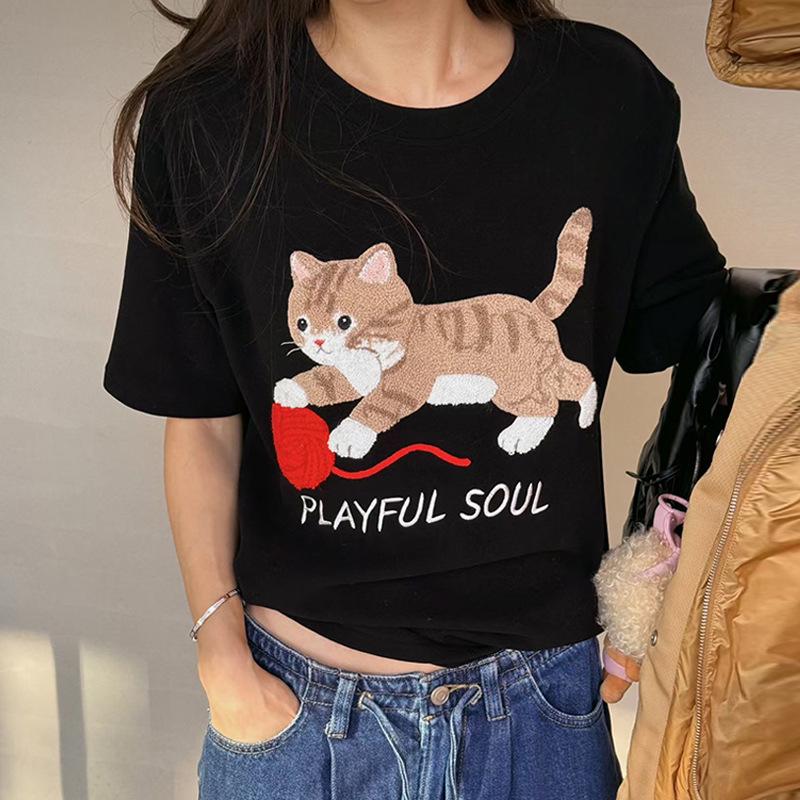 Women s Autumn/Winter 2025 Cartoon Brushed T-Shirt - Fashionable Thick Short Sleeve Round Neck Top L чорний
Women s Autumn/Winter 2025 Cartoon Brushed T-Shirt - Fashionable Thick Short Sleeve Round Neck Top L чорний