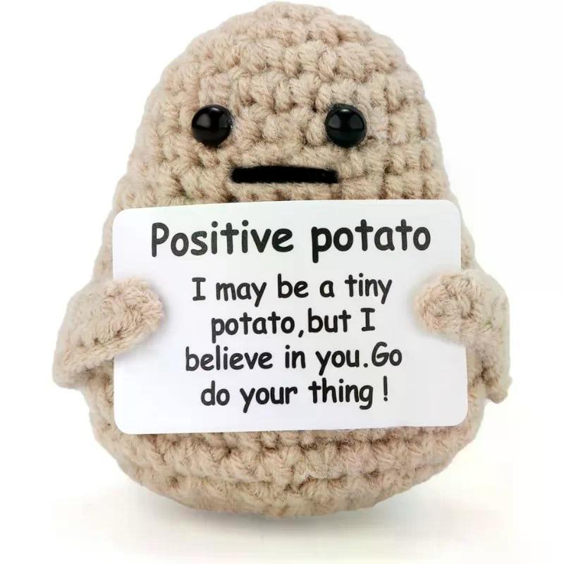 New Positive Energy Potato Hug Pocket Mini Handmade Plush Wool Knitting Doll with Card Funny Christams Gift Home Room Decoration
New Positive Energy Potato Hug Pocket Mini Handmade Plush Wool Knitting Doll with Card Funny Christams Gift Home Room Decoration