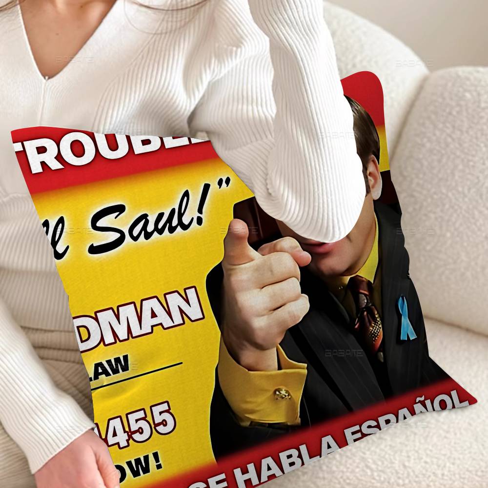 Classic Better Call Saul Cushion Cover Car Throw Pillow Case For Sofa Car Christmas Gift 40x40cm 45x45cm 30x30 cm
Classic Better Call Saul Cushion Cover Car Throw Pillow Case For Sofa Car Christmas Gift 40x40cm 45x45cm 30x30 cm