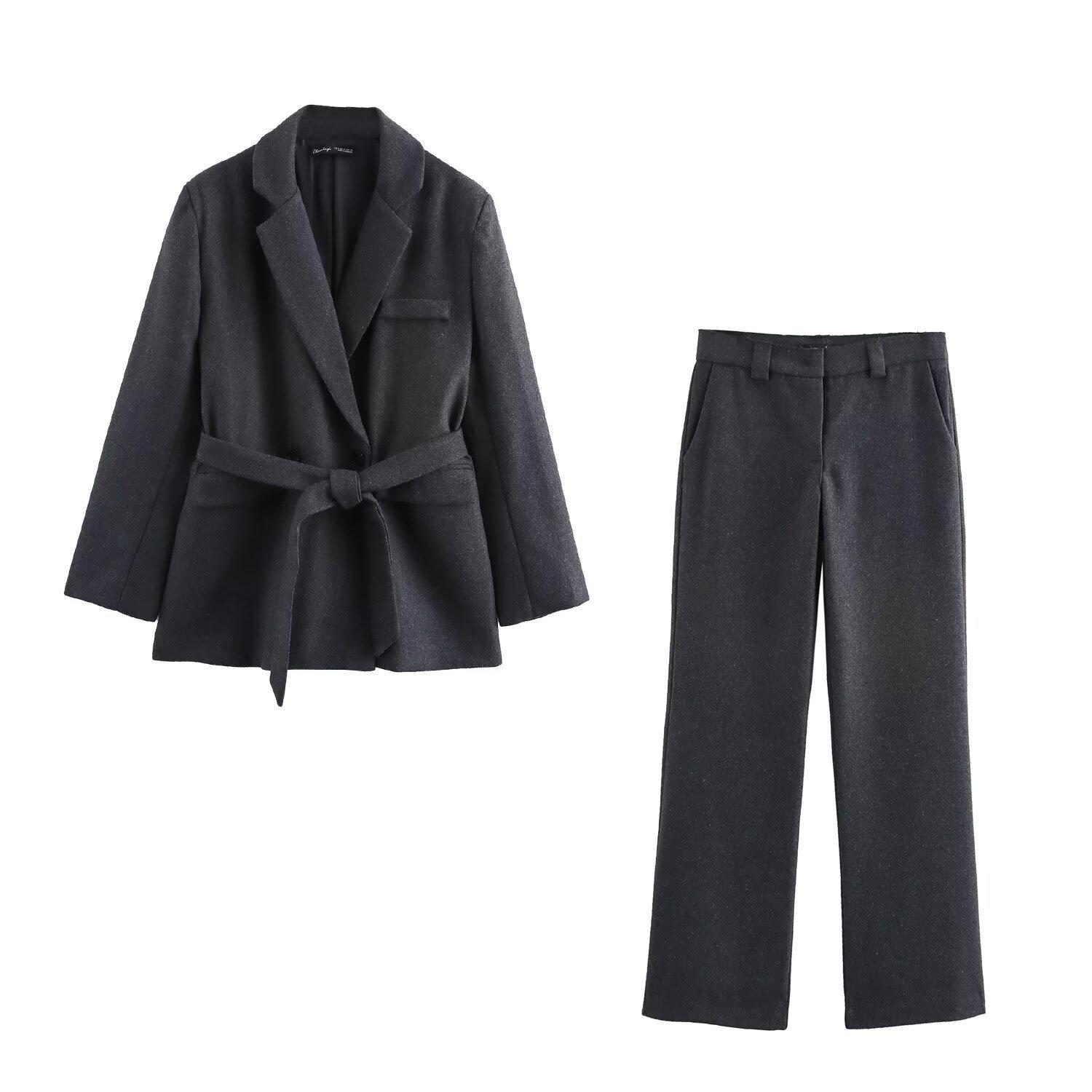 Women s European & American Fashion Suit: 2024 Autumn/Winter Belted Jacket and Pants Set Small
Women s European & American Fashion Suit: 2024 Autumn/Winter Belted Jacket and Pants Set Small