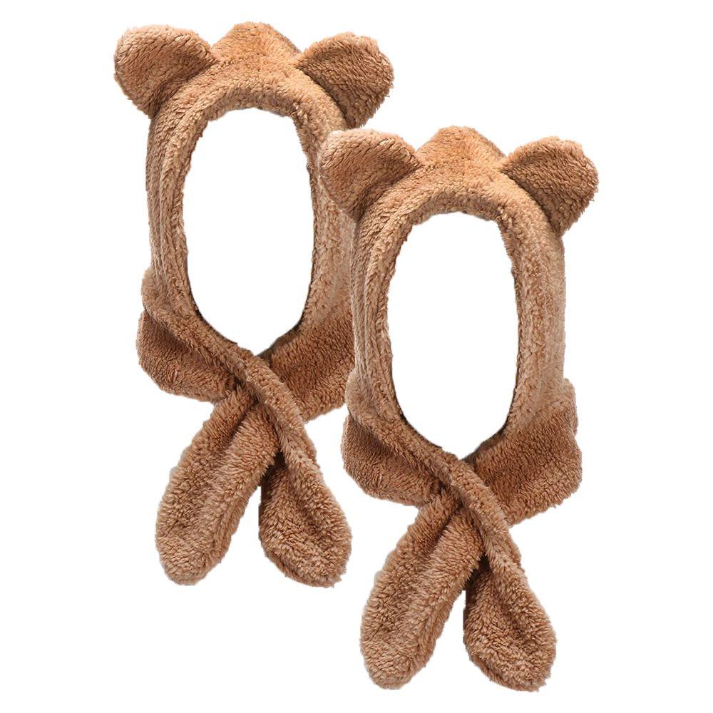 2Pcs Warm Windproof Scarf Plush Winter Hats Beanies Caps Earflap Earmuff Bear Ear Hat 
2Pcs Warm Windproof Scarf Plush Winter Hats Beanies Caps Earflap Earmuff Bear Ear Hat