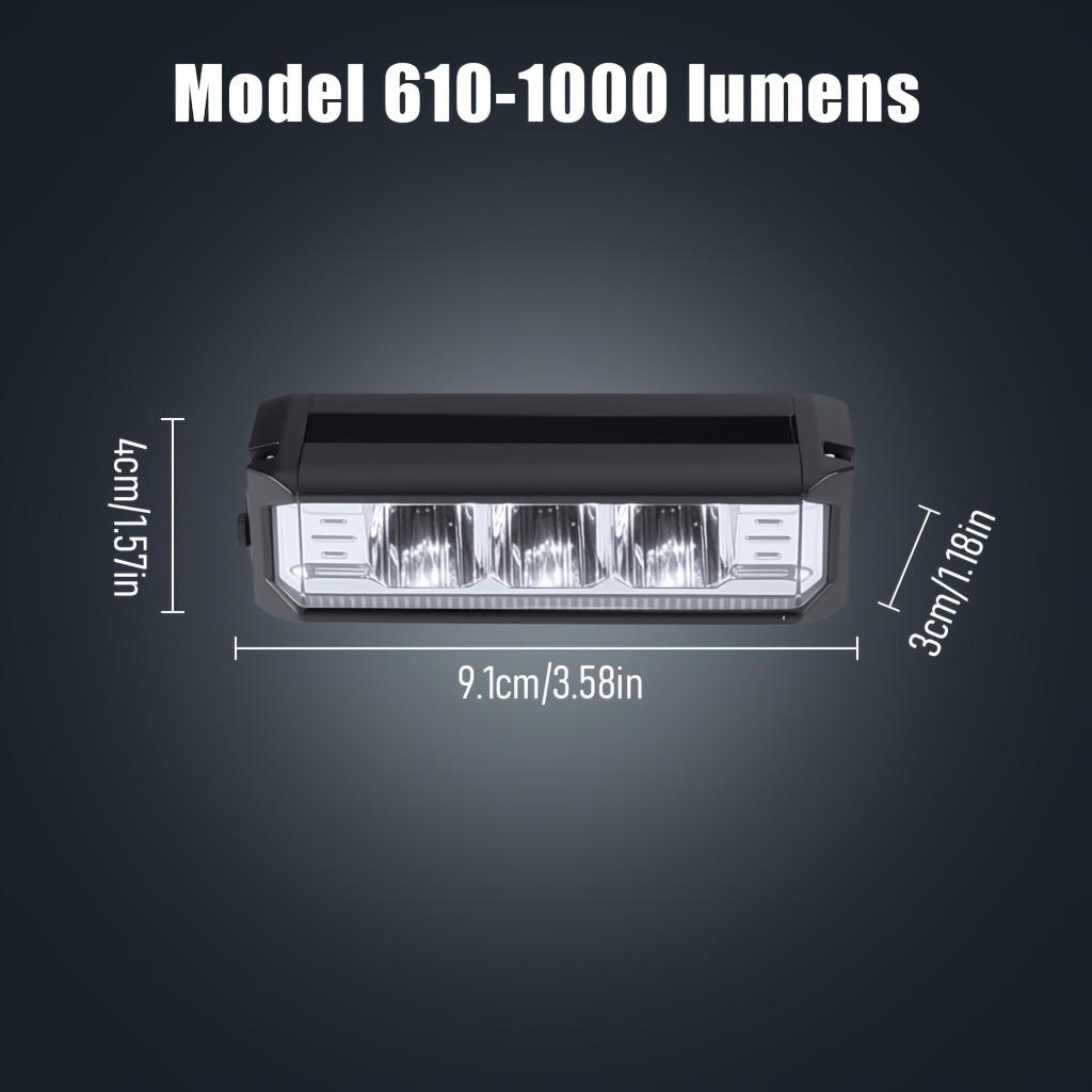 Super Bright 1800LM Bicycle Front Light High Power LED Lamp with 5 Lighting Modes Built-in Large Battery for MTB Road Bike 1000 lumens - 2000mah
Super Bright 1800LM Bicycle Front Light High Power LED Lamp with 5 Lighting Modes Built-in Large Battery for MTB Road Bike 1000 lumens - 2000mah