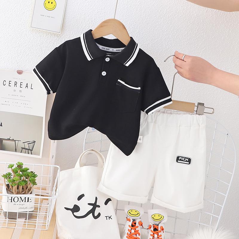Summer Children s Polo Shirts T Shirts Short Sleeved Shorts Boys Set Children 80cm чорний
Summer Children s Polo Shirts T Shirts Short Sleeved Shorts Boys Set Children 80cm чорний