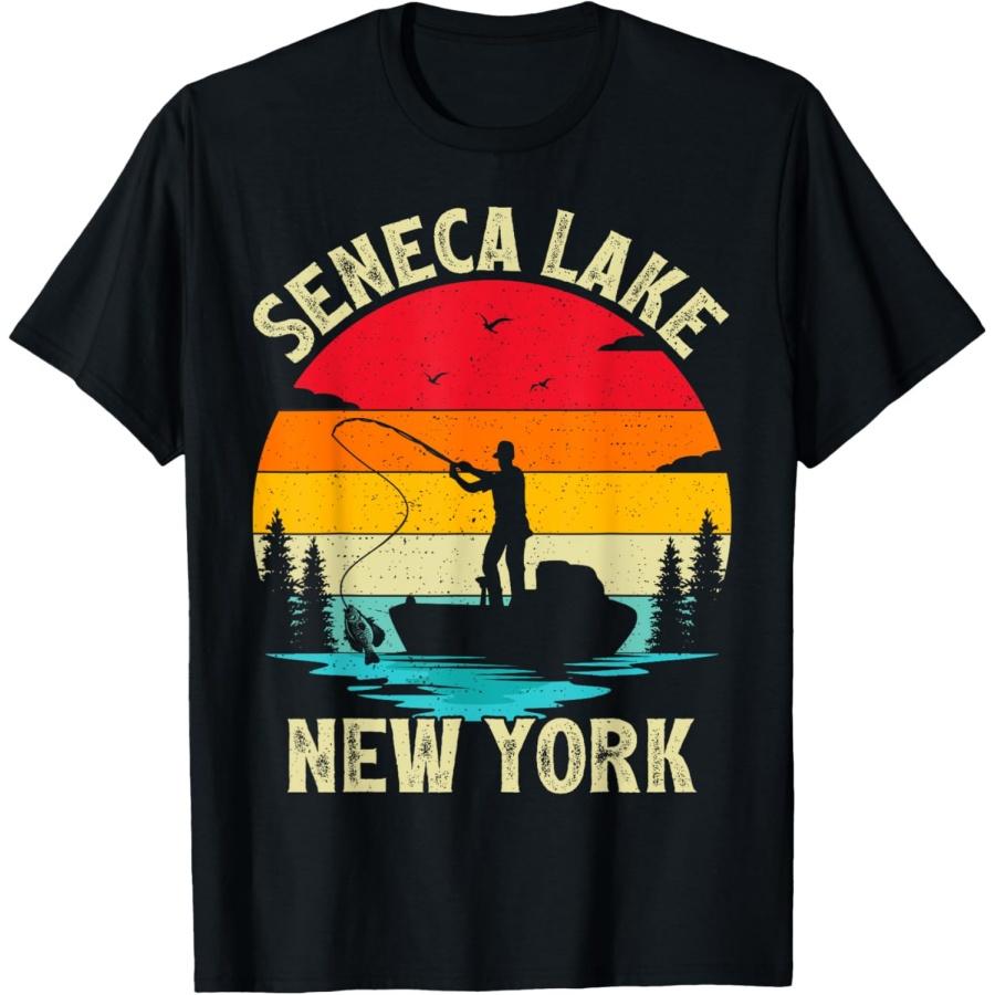 Summer Vacation Fishing Vintage Retro New York Seneca Lake Men Women Girls Kids T-Shirt XXXXXL чорний
Summer Vacation Fishing Vintage Retro New York Seneca Lake Men Women Girls Kids T-Shirt XXXXXL чорний