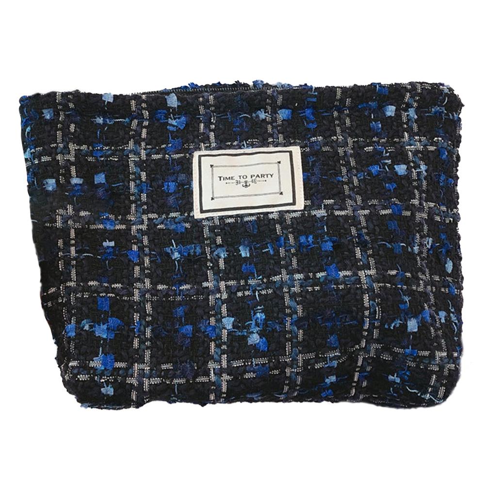 94 Elegant Toiletries Large Canvas Makeup Storage Pouch Wear-resistant Women Teen Girls Cosmetic Organizer Travel Bag Blue and Black Grid
94 Elegant Toiletries Large Canvas Makeup Storage Pouch Wear-resistant Women Teen Girls Cosmetic Organizer Travel Bag Blue and Black Grid
