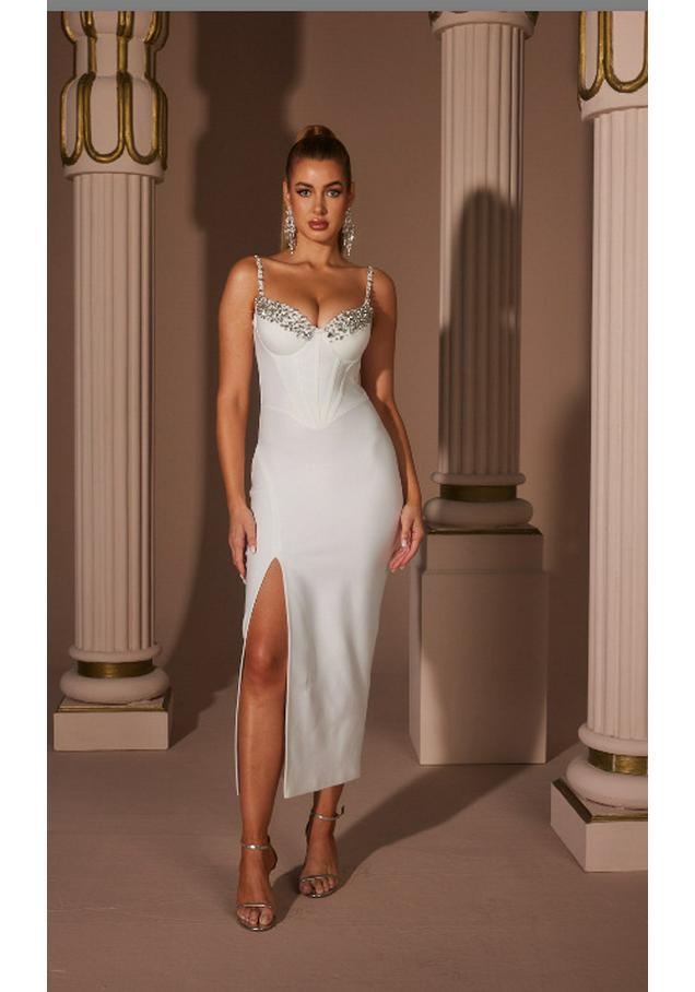Elegant Cross-Border Rhinestone Strap Bandage Dress Large
Elegant Cross-Border Rhinestone Strap Bandage Dress Large