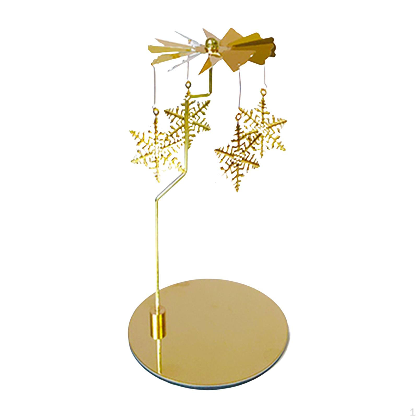 Metal Rotating Candle Holder Rotary Candlestick for Living Room Ornament Carousel Snowflake
Metal Rotating Candle Holder Rotary Candlestick for Living Room Ornament Carousel Snowflake