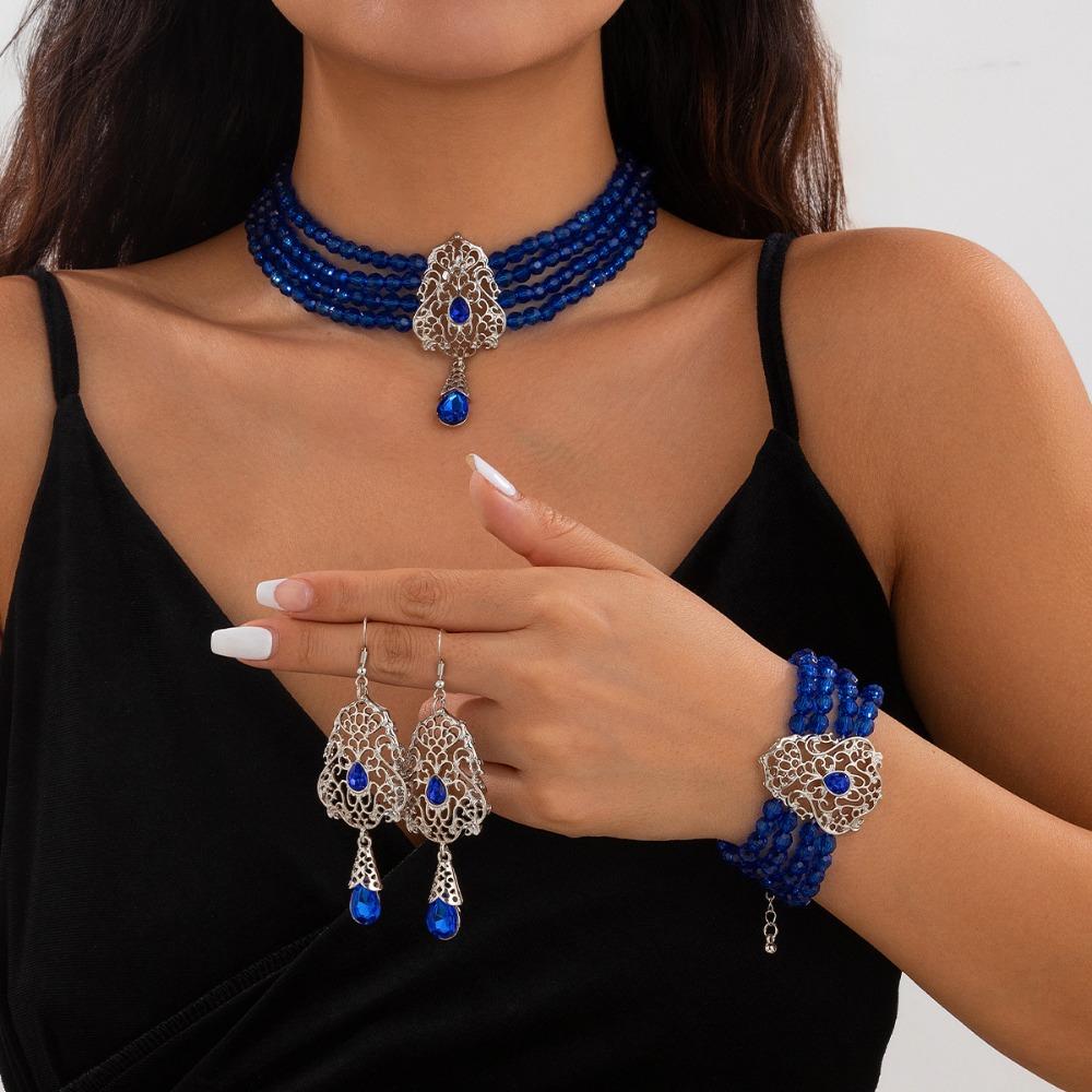 Baroque Style Bridal Tassel Drop Earrings Shiny Bridal Jewelry Set Necklace Earring Set Party Style 19
Baroque Style Bridal Tassel Drop Earrings Shiny Bridal Jewelry Set Necklace Earring Set Party Style 19