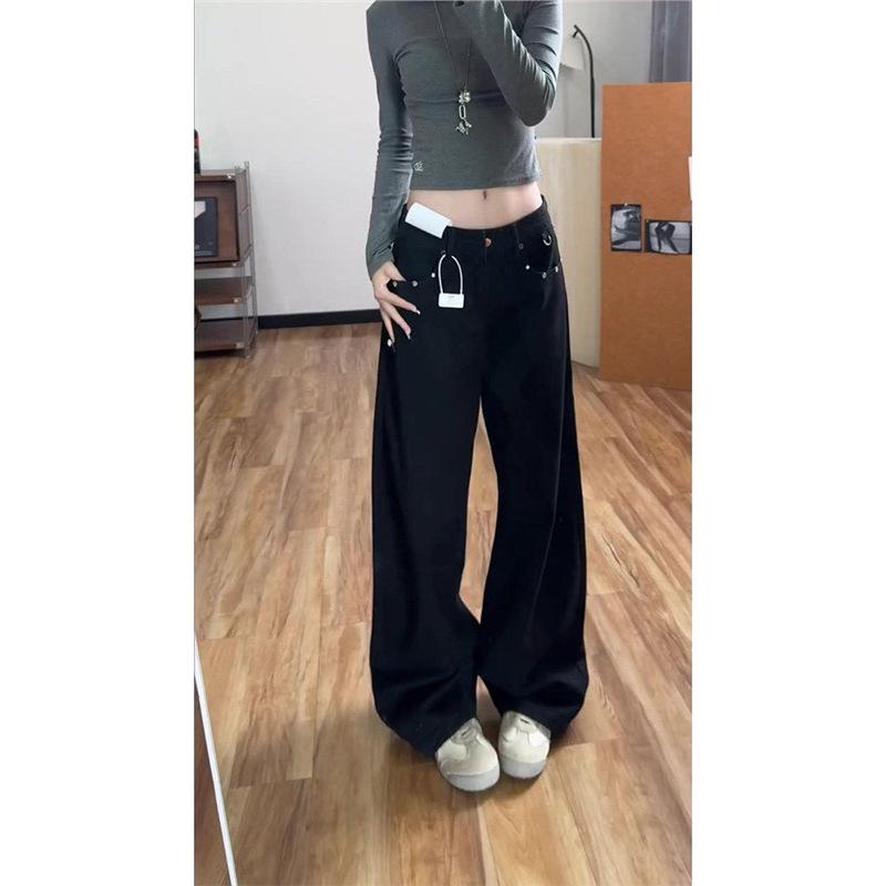 Plus Size Women s High Waist Black Denim Bell Bottom Jeans with Diamond Studded Pockets - Slim Fit American Streetwear Style XL
Plus Size Women s High Waist Black Denim Bell Bottom Jeans with Diamond Studded Pockets - Slim Fit American Streetwear Style XL