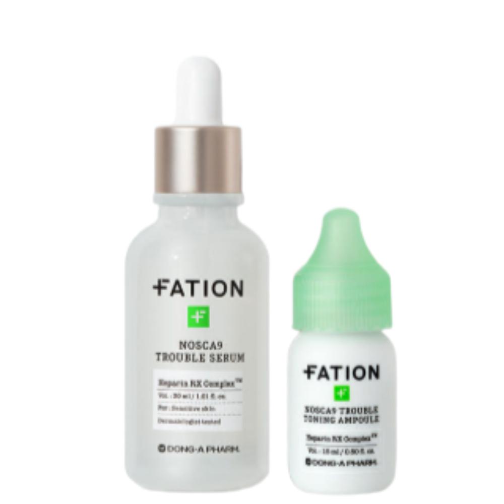 Fation Nosca9 Trouble Calming & Trace Dual Set (Serum 30ml + Ampoule 15ml) Niacinamide
Fation Nosca9 Trouble Calming & Trace Dual Set (Serum 30ml + Ampoule 15ml) Niacinamide