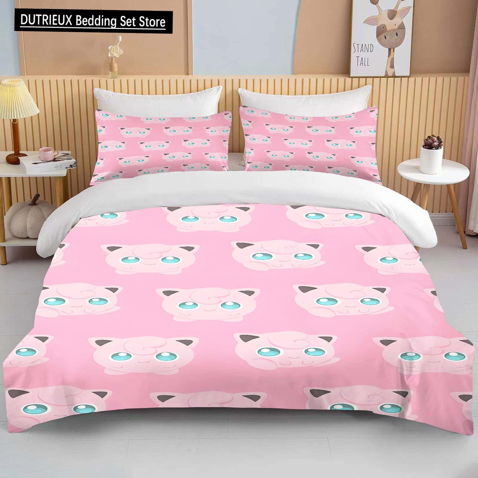 10 Sizes Pokemon Jigglypuff Print Pink Bedding Set Duvet Cover 1 Duvet Cover 2 Pillowcases Adult and Children Bedding Set Luxury 140x200cm 3pcs
10 Sizes Pokemon Jigglypuff Print Pink Bedding Set Duvet Cover 1 Duvet Cover 2 Pillowcases Adult and Children Bedding Set Luxury 140x200cm 3pcs