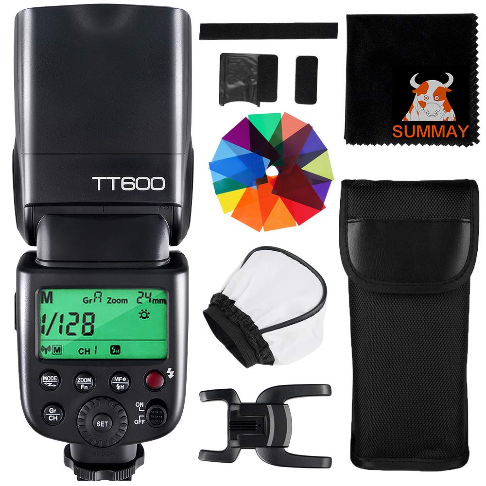 Authorized Agent Japanese Instruction GODOX TT600 Strobe Guide Number 60 Flash Speedlight Compatible with digital cameras such as Canon Nikon Fuji
Authorized Agent Japanese Instruction GODOX TT600 Strobe Guide Number 60 Flash Speedlight Compatible with digital cameras such as Canon Nikon Fuji