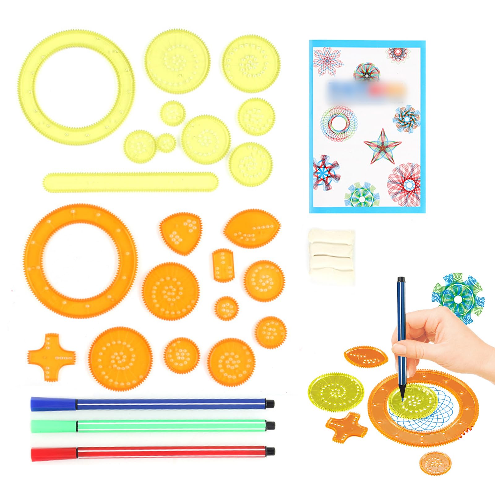 Шаблон линейки Doyime для дизайна, набор для рисования с закручиванием, набор для рисования с закручиванием Hyakhenmankashaku, вращающаяся линейка для рисования, вращающийся круг, многофункциональная картина, цветок 
Шаблон линейки Doyime для дизайна, набор для рисования с закручиванием, набор для рисования с закручиванием Hyakhenmankashaku, вращающаяся линейка для рисования, вращающийся круг, многофункциональная картина, цветок