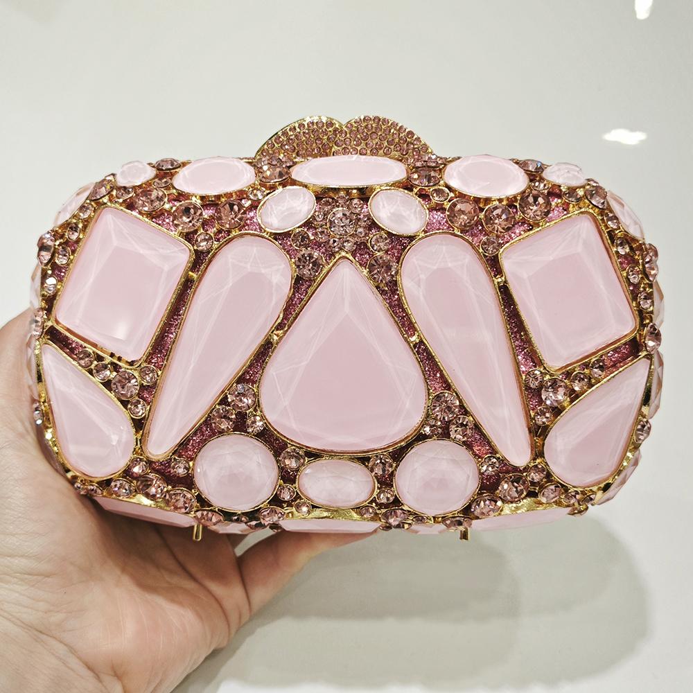 Pink Rhinestones Evening Bags Day Clutches Diamonds Clutch Crystal Bags Purse For Dress Wallet Handbag Large Stone Women Purses 18cmX12cmX6cm
Pink Rhinestones Evening Bags Day Clutches Diamonds Clutch Crystal Bags Purse For Dress Wallet Handbag Large Stone Women Purses 18cmX12cmX6cm