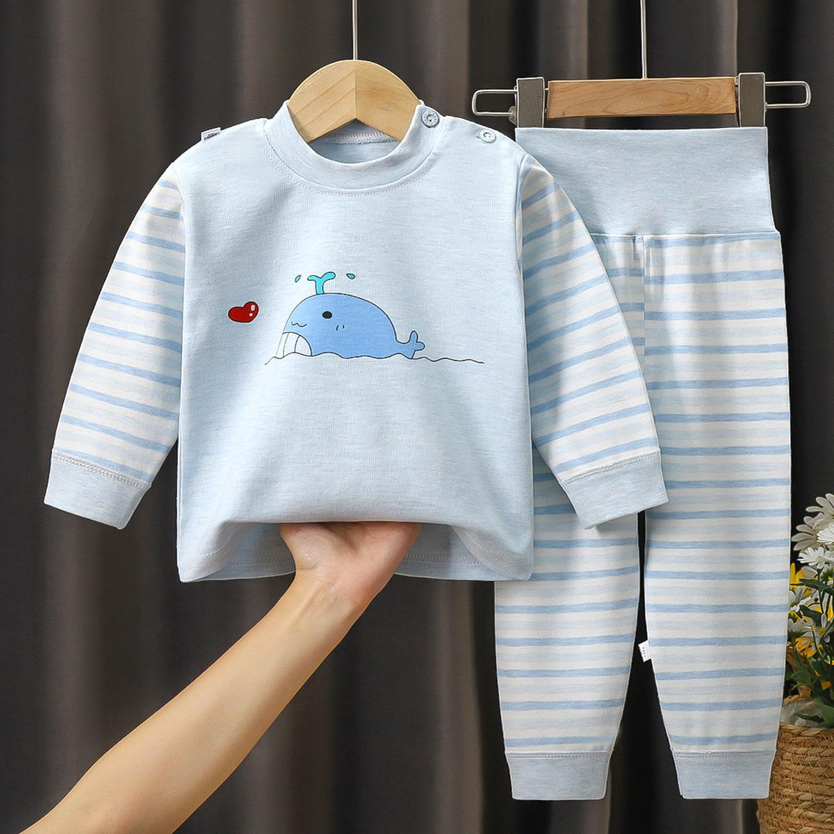 Детский комплект нижнего белья из цветного хлопка с высокой талией и защитой живота, пижама для малышей 0-6 лет 110cm
Детский комплект нижнего белья из цветного хлопка с высокой талией и защитой живота, пижама для малышей 0-6 лет 110cm