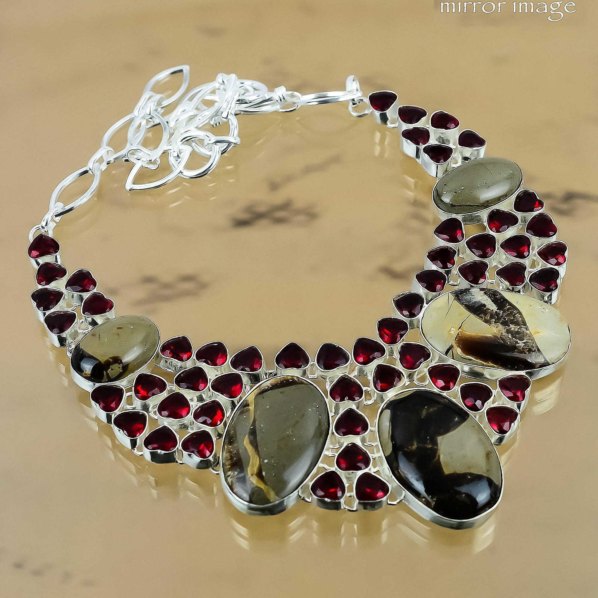 Gift For Women Chain Adjustable Necklace 925 Silver Natural Septarian Gemstone Adjustable
Gift For Women Chain Adjustable Necklace 925 Silver Natural Septarian Gemstone Adjustable