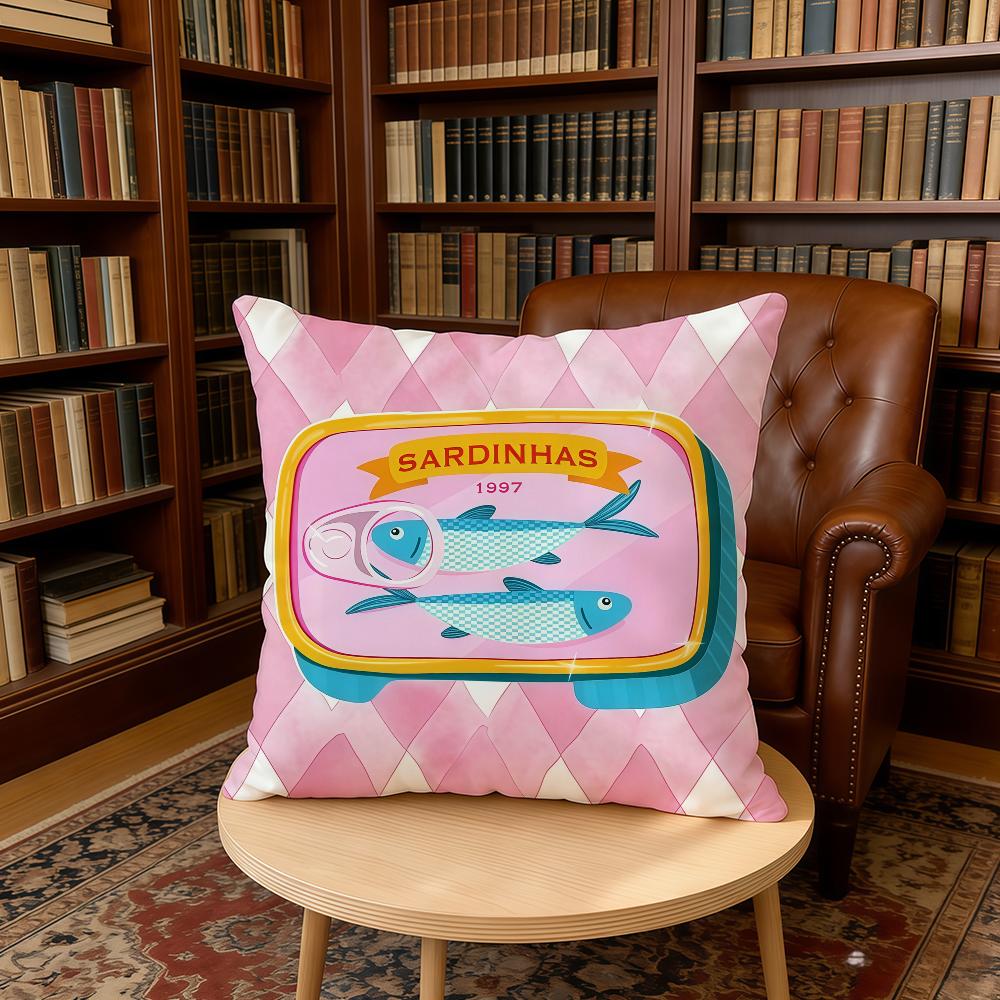 Sardine cushion cover Charm Home Office Can Birthday Anniversary Gifts Coastal Soft Skin Friendly Cushion Cover 30x30cm 12x12in
Sardine cushion cover Charm Home Office Can Birthday Anniversary Gifts Coastal Soft Skin Friendly Cushion Cover 30x30cm 12x12in