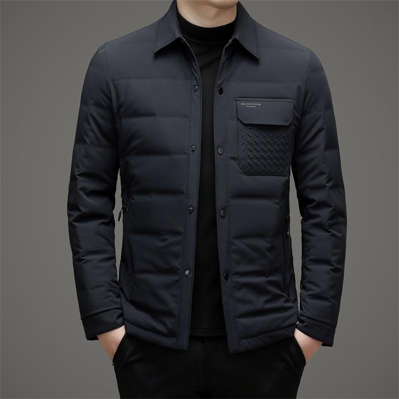 90 Velvet White Goose Down Jacket для мужчин, молодых и среднего возраста, с тонкими лацканами, облегающая, роскошная, повседневная, теплая зимняя куртка M
90 Velvet White Goose Down Jacket для мужчин, молодых и среднего возраста, с тонкими лацканами, облегающая, роскошная, повседневная, теплая зимняя куртка M