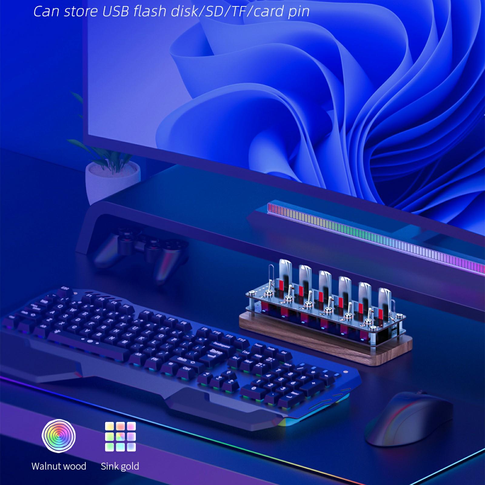 AODUKE Cyberpunk Style Walnut 6-Port USB 2.0 Hub with Independent Switches SD TF Card Storage Rack As Shown A
AODUKE Cyberpunk Style Walnut 6-Port USB 2.0 Hub with Independent Switches SD TF Card Storage Rack As Shown A