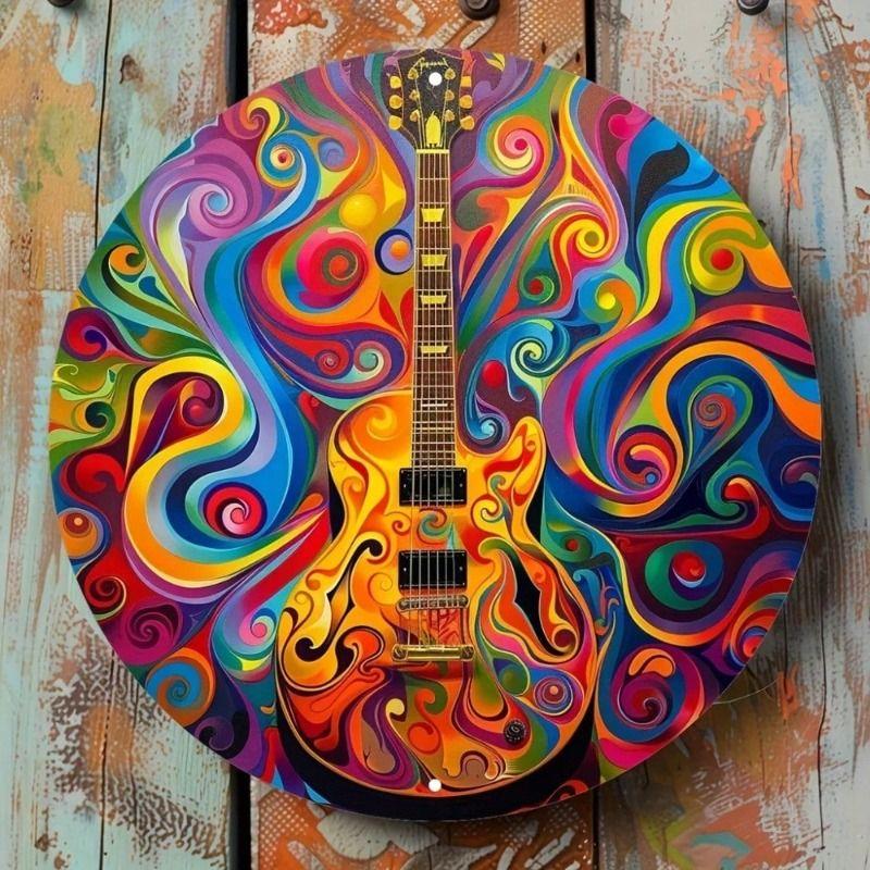 Heavy Metal Poster 2D Flat Guitar Psychedelic Rock Swirls Gift for Musician Home Decor Wall Art
Heavy Metal Poster 2D Flat Guitar Psychedelic Rock Swirls Gift for Musician Home Decor Wall Art