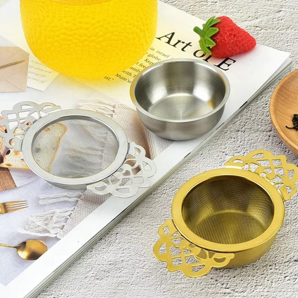 Fine Mesh Double Ear Tea Filter Easy Clean Tea Infuser with Drip Bowl Loose Leaf Tea Style 3
Fine Mesh Double Ear Tea Filter Easy Clean Tea Infuser with Drip Bowl Loose Leaf Tea Style 3