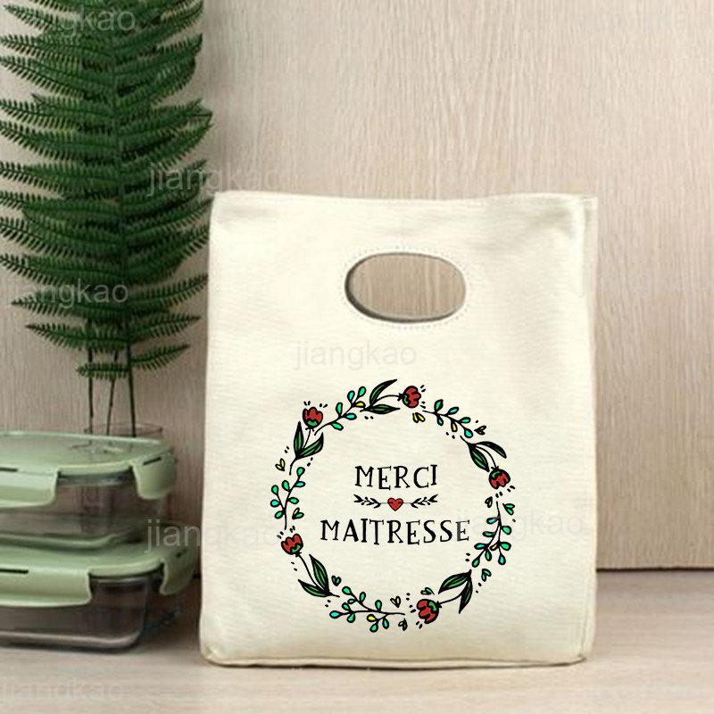French Print Pattern Cooler Lunch Bag Portable Insulated Canvas Bento Tote Thermal School Picnic Food Storage Pouch Teacher Gift
French Print Pattern Cooler Lunch Bag Portable Insulated Canvas Bento Tote Thermal School Picnic Food Storage Pouch Teacher Gift