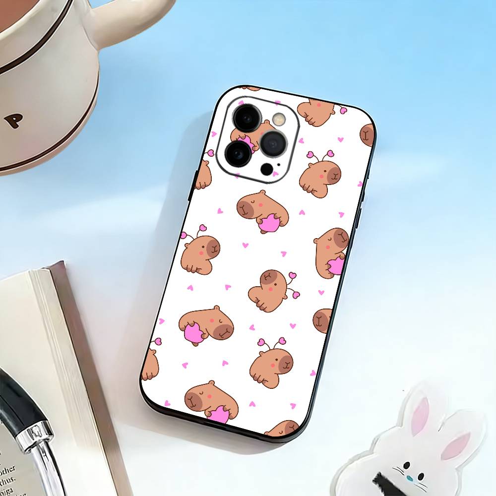Cute K-Kawaii Capybara Phone Case Silicone Soft For IPhone 17 16 15 14 13 12 11 X XR Plus Pro Max Plus iPhone16
Cute K-Kawaii Capybara Phone Case Silicone Soft For IPhone 17 16 15 14 13 12 11 X XR Plus Pro Max Plus iPhone16