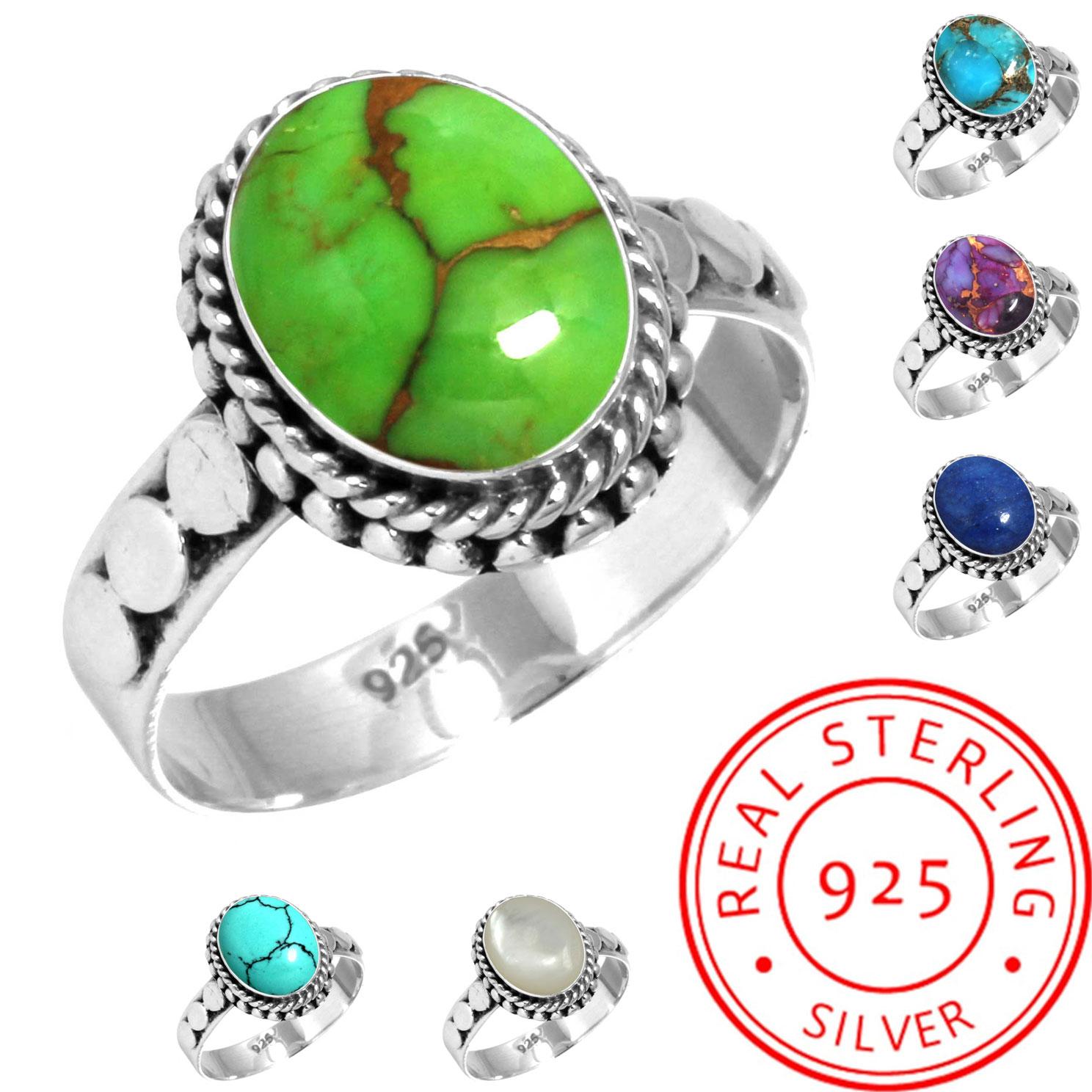 925 Sterling Silver Ring Women Gemstone Handmade Jewelry Mothers Day Gift Blue Green Purple Copper Turquoise Pearl Lapis Mother Of Pearl Vintage 5 перламутровий колір
925 Sterling Silver Ring Women Gemstone Handmade Jewelry Mothers Day Gift Blue Green Purple Copper Turquoise Pearl Lapis Mother Of Pearl Vintage 5 перламутровий колір