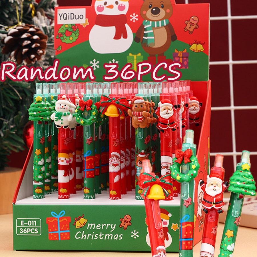 36Pcs Cartoon Santa Claus Patch Press Pen,Christmas Gift Student Prize Writing Tool School Pen Christmas Tree Bells Wreaths Patch Signnture Pen Random style
36Pcs Cartoon Santa Claus Patch Press Pen,Christmas Gift Student Prize Writing Tool School Pen Christmas Tree Bells Wreaths Patch Signnture Pen Random style