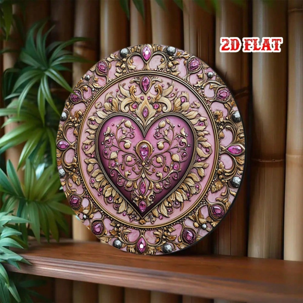 Vintage Metal Wall Art Pink Heart Gemstone Inlay Retro Hanging Plate 20x20 разноцветный
Vintage Metal Wall Art Pink Heart Gemstone Inlay Retro Hanging Plate 20x20 разноцветный