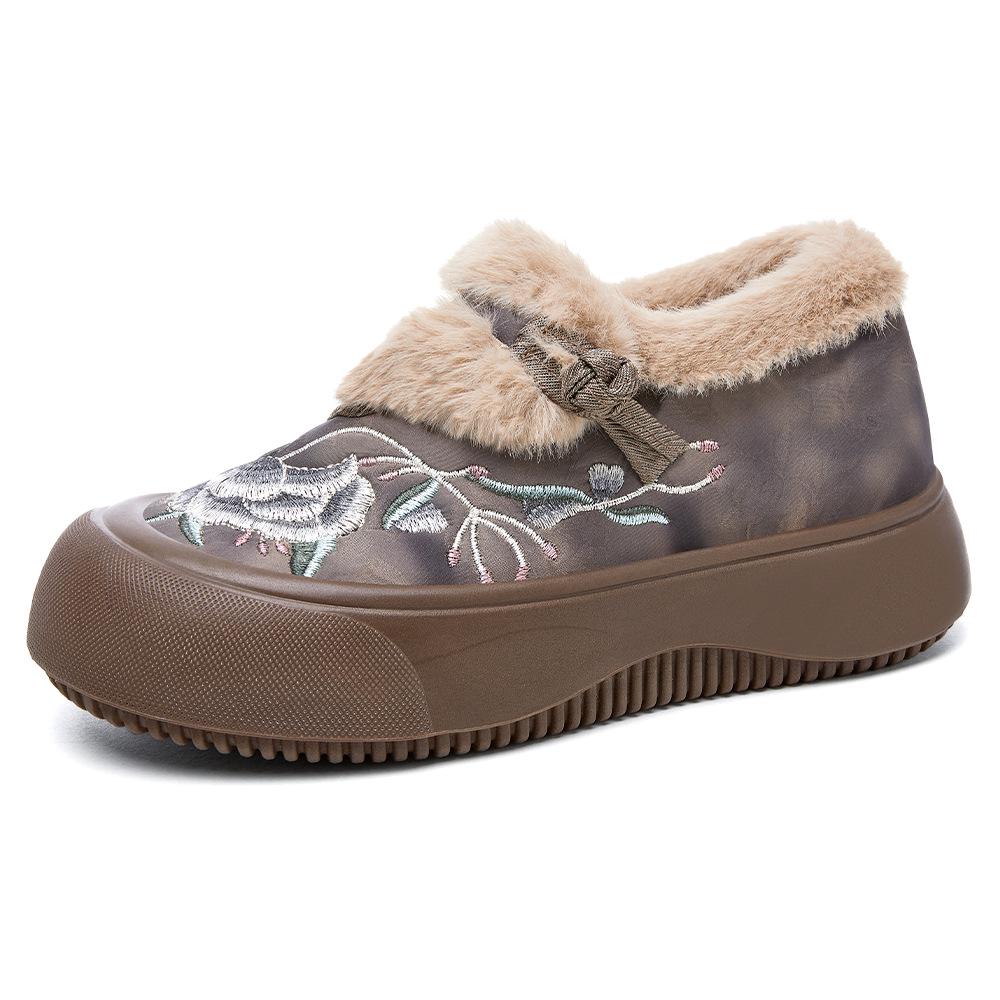 Winter Ethnic Embroidered Cotton Slip-on Shoes with Velvet Lining for Middle-aged and Elderly 40
Winter Ethnic Embroidered Cotton Slip-on Shoes with Velvet Lining for Middle-aged and Elderly 40