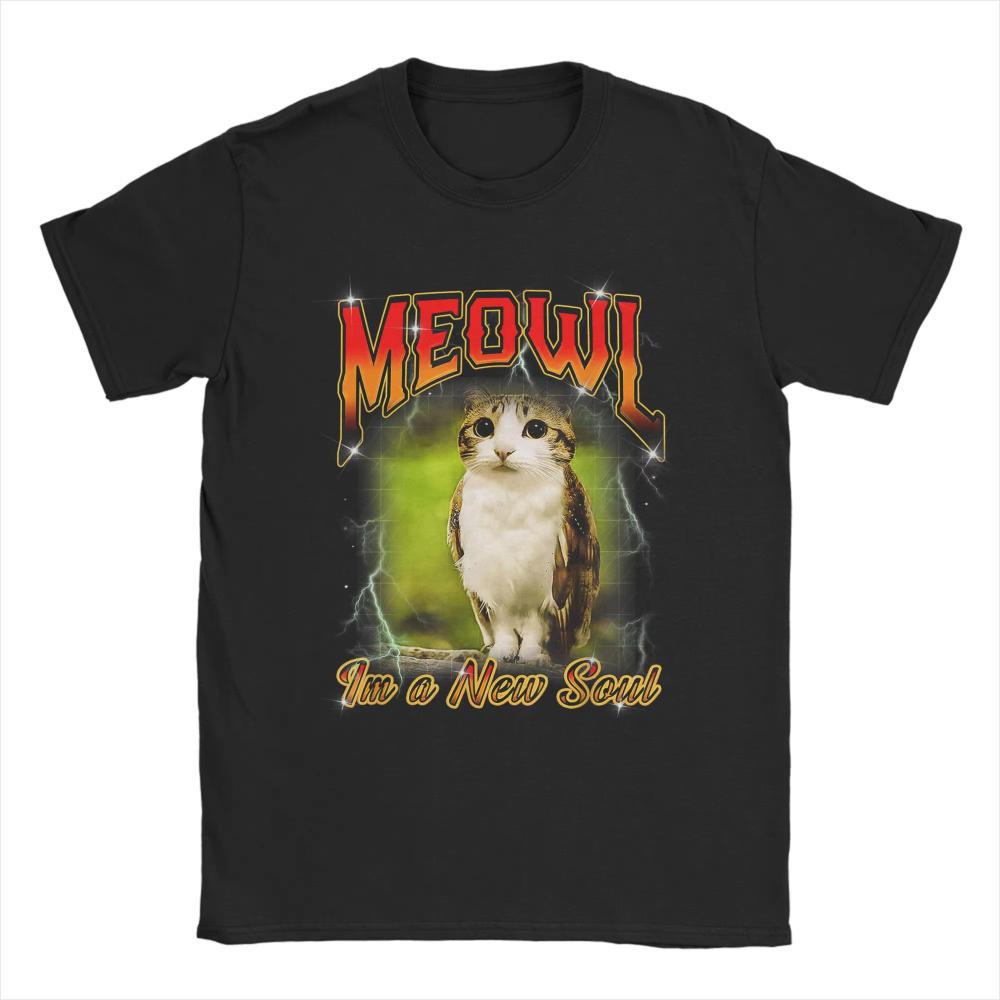 Im A New Soul Meowl Cat Owl Meme Cotton Printed TShirts Unisex Women Cool Cotton Tees O Neck Short Sleeve T Shirt Summer Tops 2XL
Im A New Soul Meowl Cat Owl Meme Cotton Printed TShirts Unisex Women Cool Cotton Tees O Neck Short Sleeve T Shirt Summer Tops 2XL