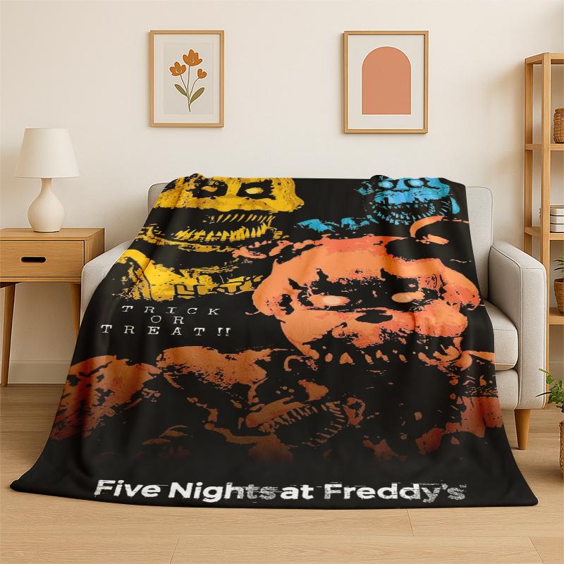 Classic F-FNAF Horror Game Freddy Flannel Blanket Soft Warm Throw Blanket for Bedroom Living Room Bed Travel Camping Picnic 75x90cm
Classic F-FNAF Horror Game Freddy Flannel Blanket Soft Warm Throw Blanket for Bedroom Living Room Bed Travel Camping Picnic 75x90cm