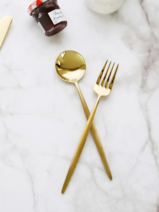 Surfinia More Gold Dessert Spoon and Fork Set of 2 single type
Surfinia More Gold Dessert Spoon and Fork Set of 2 single type